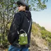 Bolsa funcional com cordão para garrafa de água para homens e mulheres, bolsa leve para esportes ao ar livre e lazer, bolsa transversal para viagens e caminhadas, bolsa para celular