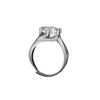 Venta Caliente Tiktok Anillo de 5 Quilates Tercera Generación Anillo para Mujer Historia de Amor Anillo de Diamante de Alta Gama Ocho Corazones Ocho Flechas Moda Anillo Abierto Ajustable