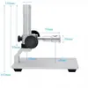 Microscopio Digital Electrónico USB/AV Soporte de Aleación de Aluminio Soporte Ajustable de Elevación Manual Universal Embudo Banco de Trabajo