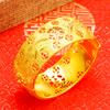 Elegante joyería de boda nupcial pulsera de boda joyería Cobre Chapado Dragón y Fénix doble felicidad pulsera Femenina Fábrica al por mayor