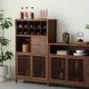 Nuevo Estante de Exhibición de Madera de Nogal Negro Norteamericano Estilo Chino, Estante de Almacenamiento Estético Estilo Song para Sala de Estar, Gabinete de Té, Gabinete de Vino, Muebles de Madera Maciza