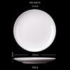 A5 Resistente a Altas Temperaturas Blanco Disco melamina Imitación Porcelana Vajilla de Plástico Plato Plato Plato Hotel Buffet Plato Comercial