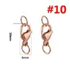 Fecho de lagosta em aço inoxidável 304 com fecho de conexão de argola aberta fecho de cachorro acessórios de joalheria DIY fecho de colar fecho de pulseira