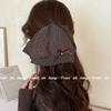 Presilha de Rabo de Cavalo Estilo Ins Coreano Clássico Retrô Estampa de Leopardo Estilo Doce e Cool Presilha de Cabelo Laço Strass Presilha de Tubarão