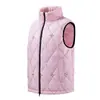 Chaleco cálido de grafeno con cuello alto, chaleco de algodón impermeable para invierno, chaleco de algodón plumón de comercio exterior transfronterizo, personalizado para hombre