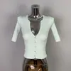 Moda Feminina Tendência Dongdaemun Coreana, Versátil e Estiloso, Corte Justo, Decote V Sexy, Blusa de Tricô de Manga Curta que Valoriza a Silhueta