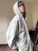Moletom com Capuz Cardigan Zíper Cruzado Masculino Outono Retro Americano Peso Pesado com Capuz Toque de Luxo Jaqueta Curta