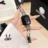 Correa de Metal para Reloj con Cadena y Lazo Estrella de Ensueño Adecuada para Apple 9 10 S11 Huawei Fit4 Gt6 Xiaomi 10 Pulsera