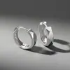 Aretes de Diamante Geométrico para Hombre Tendencia Paisaje Frío Hebilla de Oreja para Rostro Moda Simple Pendientes de Alta Gama para Hombre