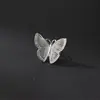 Nalan Clip de Oreja de Mariposa Calada de Plata de Ley S925 Estilo Ins Diseño de Nicho Brazalete de Oreja de Moda y Elegante M06646