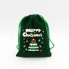 En stock Bolsa de Regalo de Dulces Navideños Bolsillo Paquete de Franela Regalo de Navidad Seguro Bolsa para Frutas Bolsa de Empaque para Almacenamiento de Snacks