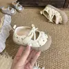 Zapatos casuales para bebé y niño pequeño, de lunares con lazo para niña, suela suave, antideslizantes, estilo princesa, transpirables para primavera y otoño