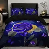 Juego de Tres Piezas Transfronterizo Caricatura Mariposa Impresión Digital 3D Exportación de Amazon Ropa de Cama Textiles para el Hogar Juego de Tres Piezas Al por Mayor