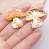 20 Estilos de Casa de Hongo con Goteo de Aceite Colgantes de Aleación de Acción de Gracias Charms para Pulsera de Collar DIY Accesorios para Llaveros