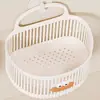 Cesta Colgante Pequeña Multifuncional Baño Baño Basura Toalla Cesta de Almacenamiento Cocina Dormitorio Mesita de Noche Montado en la Pared Nuevo Estilo