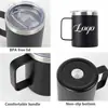 Taza Aislada para Doble Bebida, Taza Grande con Popote, Taza para Mujer con Asa, Taza Helada para Oficina para Hombres, Taza Portátil Personalizable
