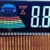 Radar de reversa de suministro código roto pantalla LCD negativa pantalla LCD calidad de suministro original es estable
