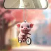 Estilo Popular de Celebridad de Internet de Comercio Exterior Transfronterizo Cerdo Lindo Colgante Acrílico para Interior de Coche Colgante para Llave de Coche