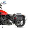 Carro musculoso Wolf adequado para Harley Street Fighter 114 bolsa lateral bolsa lateral caixa lateral retrô bolsa para capacete à prova d'água liberação rápida