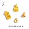 Estilo Artesanal Tradicional, Bolsa de la Fortuna con el Carácter '', Ábaco, Ladrillo de Oro que Atrae la Riqueza, Lingote de Oro, Accesorios para Pulsera DIY