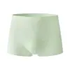 Venta al por mayor de Ropa Interior para Hombre Huajielong de Seda Helada Texturizada de Color Sólido, Calzoncillos tipo Bóxer para Hombre Transpirables de Talle Medio y Tallas Grandes, Disponibles para Dropshipping