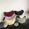 2025 Nueva Bolsa Lisa Sencilla para Mujer Moda Casual Bolso Dumpling para Salir y Divertirse Ligero Bolso Cruzado al Hombro
