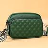Bolso de Mujer Transfronterizo Nuevo de Piel de Vaca de Primera Capa, Bolso Cuadrado Pequeño de Hombro Único Moderno y Versátil, Bolso de Mujer a la Moda, Bolso Bandolera de Cuero Genuino