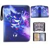 Álbum de Cartas Pokemon 4 Ranuras 9 Compartimentos Pokemon Cuero Colección Álbum Transfronterizo Dropshipping Tarjeta Cremallera Almacenamiento Álbum Bolsa
