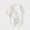 Mono de Punto con Botones en el Hombro para Bebé, Manga Larga, Algodón Puro, Ropita para Primavera y Otoño para Niños y Niñas, Bebés y Niños Pequeños, Ropa para Gatear de Primavera y Verano