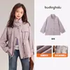 Pudding Haru Roupa de Outono Meninas Roupas Infantis Estilo Coreano Blusa Novidades de Outono 2026 Jaqueta Corta-Vento para Crianças