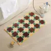 Alfombra de Piso Imitación Cachemir Estilo Retro Europeo, Alfombrilla Suave para Baño y WC, Alfombrilla Absorbente para Puerta de Entrada y Ducha