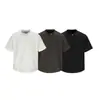 Yidao Vintage 2026 Verano Nuevo Estilo Americano Moderno Diseño Plisado Holgada Casual Color Sólido Manga Corta Camiseta para Hombre