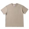 100% Algodón Pesado para Hombre Verano Manga Corta Color Puro Blanco Puro Camiseta Interior Top Versátil 2024 Nuevo Camiseta para Usar Debajo