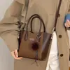 Bolsa Tote Pequena Diversos para Trabalho Feminina 2026 Nova Outono Retro Moda Trabalho Ombro Único Transversal Asa Bolsa