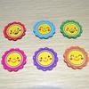 30MM magnético pequeña flor roja recompensa elogio pegatinas magnéticas lindas pegatinas de pizarra evaluación de clase pegatinas de carita sonriente pegatinas para refrigerador