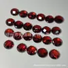 Piedras para decoración de uñas de circonita, piedras sueltas facetadas de colores de circonita, circonita verde, piedras sueltas con forma de caparazón de tortuga de fondo plano color rojo anaranjado, en stock al por mayor