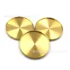 Tapa hueca de metal para taza, tapa para portavelas, tapa para vaso de aromaterapia, tapa para botella de perfume, tapa de latón con patrón de CD, tapa de metal