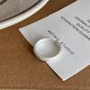[Envío] Primer Sencillo de Recién Llegado Anillo Liso de Plata Esterlina 925 Anillo Irregular Joker Nicho para Mujer de Lujo Ligero de Alta Gama