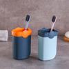 Caixa de Armazenamento Portátil para Escova de Dentes de Viagem Copo Lavável Escritório Viajante Dormitório Pasta de Dente Kit de Gargarejo Copo para Escova de Dentes