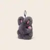 Pelo de Conejo Piel Genuina Conejo de Orejas Paradas Colgante de Peluche con Textura Suave, Juguete de Piel, Colgante para Bolso, Llavero Exquisito