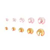 Plata de ley S925 hebilla de hilo para bolso de media luna cuenta de apertura para hebilla de bolso cuenta de posicionamiento para cuerda de bolso nudo para bolsa tubo de posicionamiento pulsera accesorios de cuentas