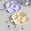 Bandeja de preparación para el hogar con compartimentos, plato para servir fondue de tres compartimentos, bandeja de preparación de condimentos de cocina para cebolla, jengibre, ajo y salsas para mojar