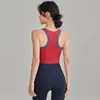 Sujetador Deportivo Costillado a Prueba de Golpes para Mujer, Ropa de Exterior de Verano, Conjunto de Sujetador Fitness de Bloque de Color de Una Pieza, Conjunto para Correr y Yoga