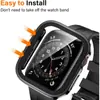 Adecuado para applewatch Funda Protectora de Película Borde Recto Funda para Reloj Funda para Apple Watch s9 Película Pieza Única s8 Funda Impermeable