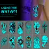 Set de Pegatinas de Tatuaje Falso de Halloween Transfronterizo, Pegatinas de Herida Sangrienta de Terror para Mascarada, Se Puede Reenviar con Etiquetado Privado