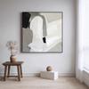 Pintura Colgante Moderna Simple Abstracta para Dormitorio Mesita de Noche Cuadrada de Alta Gama Atmosférica Decoración para Habitación de Hotel B&B