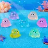Producto Nuevo Transfronterizo, Manualidades de Resina de Pulpo Pequeño Lindo y Colorido Luminoso, Decoraciones DIY para Paisajismo de Acuarios, Pequeños Adornos