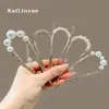 Grampo de Cabelo em Formato de Coque em U Estilo Chinês Novo, Presilha de Cabelo Simples e Moderna em Formato de U para Mulheres, Grampo de Cabelo para Penteados Coques na Nuca, Acessório de Cabelo