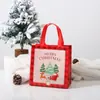 Bolsa de Regalo Navideña Transfronteriza Bolsa No Tejida Bolsa para Empacar Regalos de Evento de Nochebuena Regalo Navideño Lindo de Dibujos Animados
