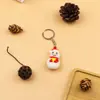 Chaveiro de Natal 3D em Estoque Borracha Macia de PVC Desenho Animado Pequeno Presente Pingente de Chaveiro Preço de Atacado Transfronteiriço
